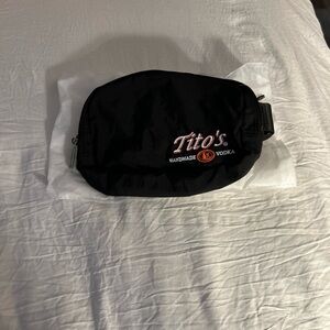 New Tito's Handmade Vodka Buckle Strap Black Fanny Pack Waist Hip Unisex
